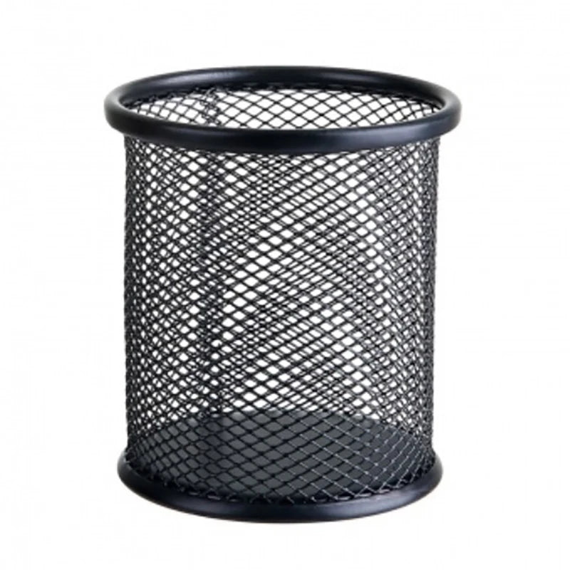 Multifunction Round/Square Mesh Pen Pot Multicolor Pen Holder Desk Tidy Stationery Organiser Pencil Storage Stationery Organiser