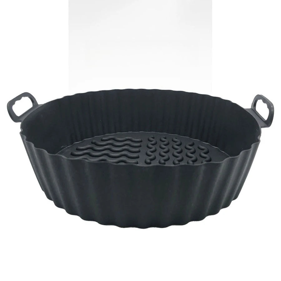 Kitchen Gadgets Round Air Fryer Silicone Liner 6.8 Inch for 5 To 8 Quarts Non stick Reusable Easy To Clean Kitchen Accessories