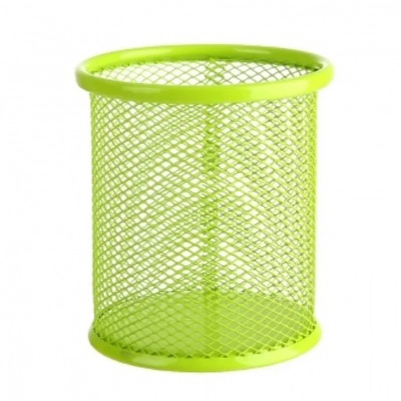 Multifunction Round/Square Mesh Pen Pot Multicolor Pen Holder Desk Tidy Stationery Organiser Pencil Storage Stationery Organiser