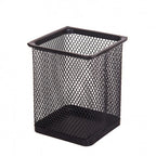 Multifunction Round/Square Mesh Pen Pot Multicolor Pen Holder Desk Tidy Stationery Organiser Pencil Storage Stationery Organiser