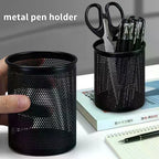Multifunction Round/Square Mesh Pen Pot Multicolor Pen Holder Desk Tidy Stationery Organiser Pencil Storage Stationery Organiser