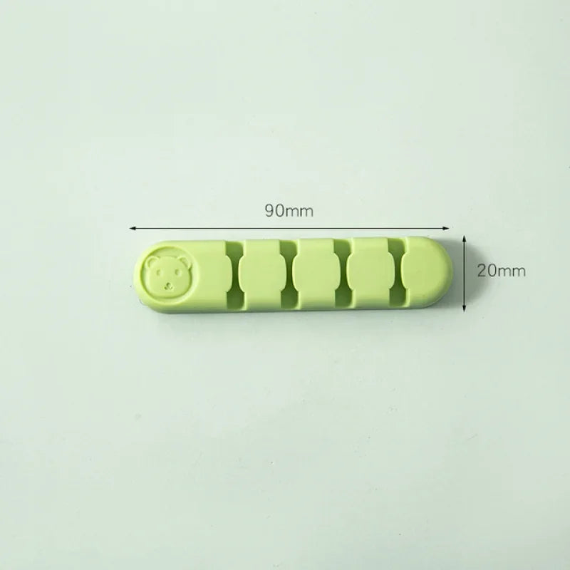 Silicone Desktop Cable Organiser Fixer Data Cable Organizer Fixed Headphone Cable Clip Wire Organizer Gods of Cable Management